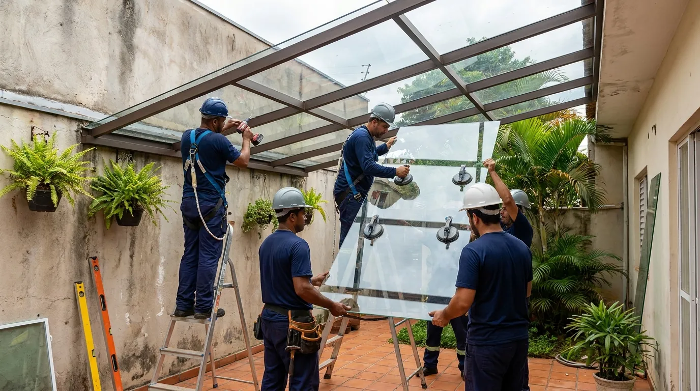 Fechamento de Churrasqueira em Indaiatuba‑SP